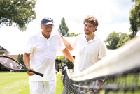 8/8/22 Jon and Dad Playing Tennis at GCC